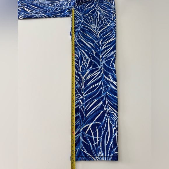 Lilly Pulitzer South Ocean Blue and White Ankle Cropped Jeans - Picture 14 of 15